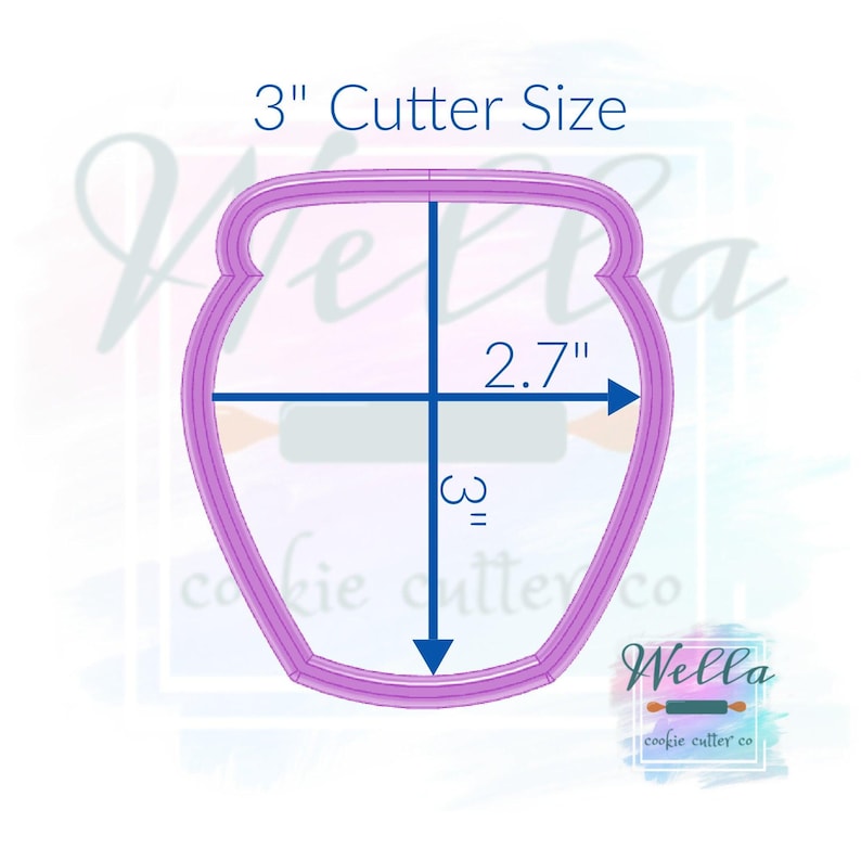 Honey Pot No Top Cookie Cutter, Pot of Hunny Cookie Cutter, Baby Shower Cookie Cutter, Sweet as can Bee Baby Shower image 4