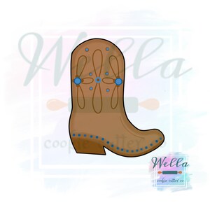 Cowboy Boot Cookie Cutter, Cowgirl Boot Cookie Cutter, Western Cookie Cutter, Boot Cookie Cutter