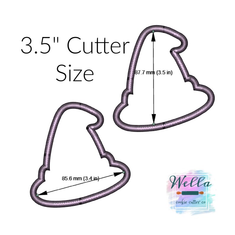 Witch Hat Cute Cookie Cutter immagine 2