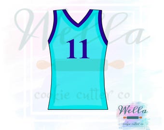Basketball Jersey Cookie Cutter, Sports Jersey Cookie Cutter