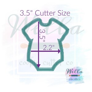 Baby Onesie Cookie Cutter, Baby Outfit Cookie Cutter image 4