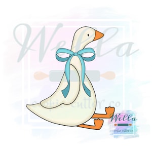 Goose with Bow Cookie Cutter