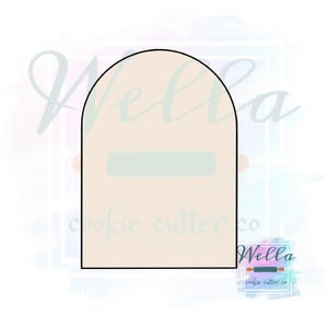Short Arch Plaque Cookie Cutter