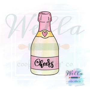 Champagne Bottle Cookie Cutter