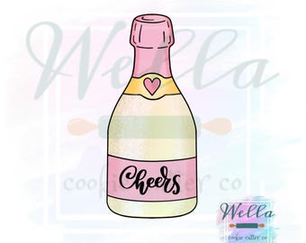 Champagne Bottle Cookie Cutter