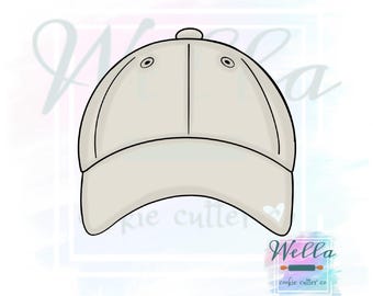 Baseball Cap Front View Cookie Cutter