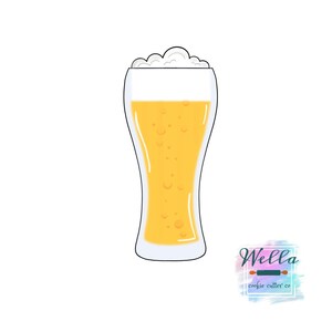 Beer Pint Glass Cookie Cutter