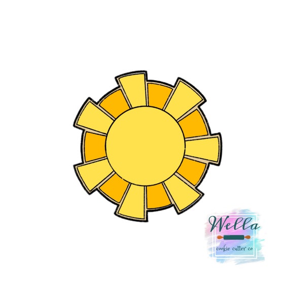 Sun Cookie Cutter Etsy
