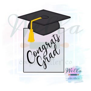 Graduation Cap Plaque Cookie Cutter