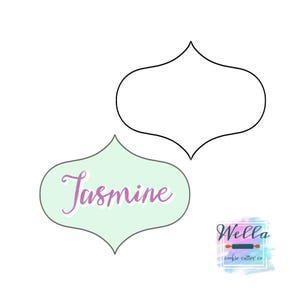 Plaque Jasmine Cookie Cutter