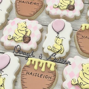 Honey Pot No Top Cookie Cutter, Pot of Hunny Cookie Cutter, Baby Shower Cookie Cutter, Sweet as can Bee Baby Shower image 2