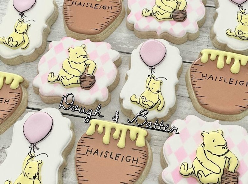 Honey Pot No Top Cookie Cutter, Pot of Hunny Cookie Cutter, Baby Shower Cookie Cutter, Sweet as can Bee Baby Shower image 2