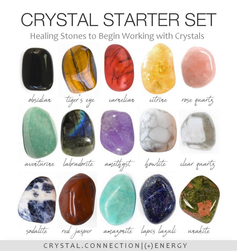 STARTER Crystals Set Beginner Crystals and Stones Etsy