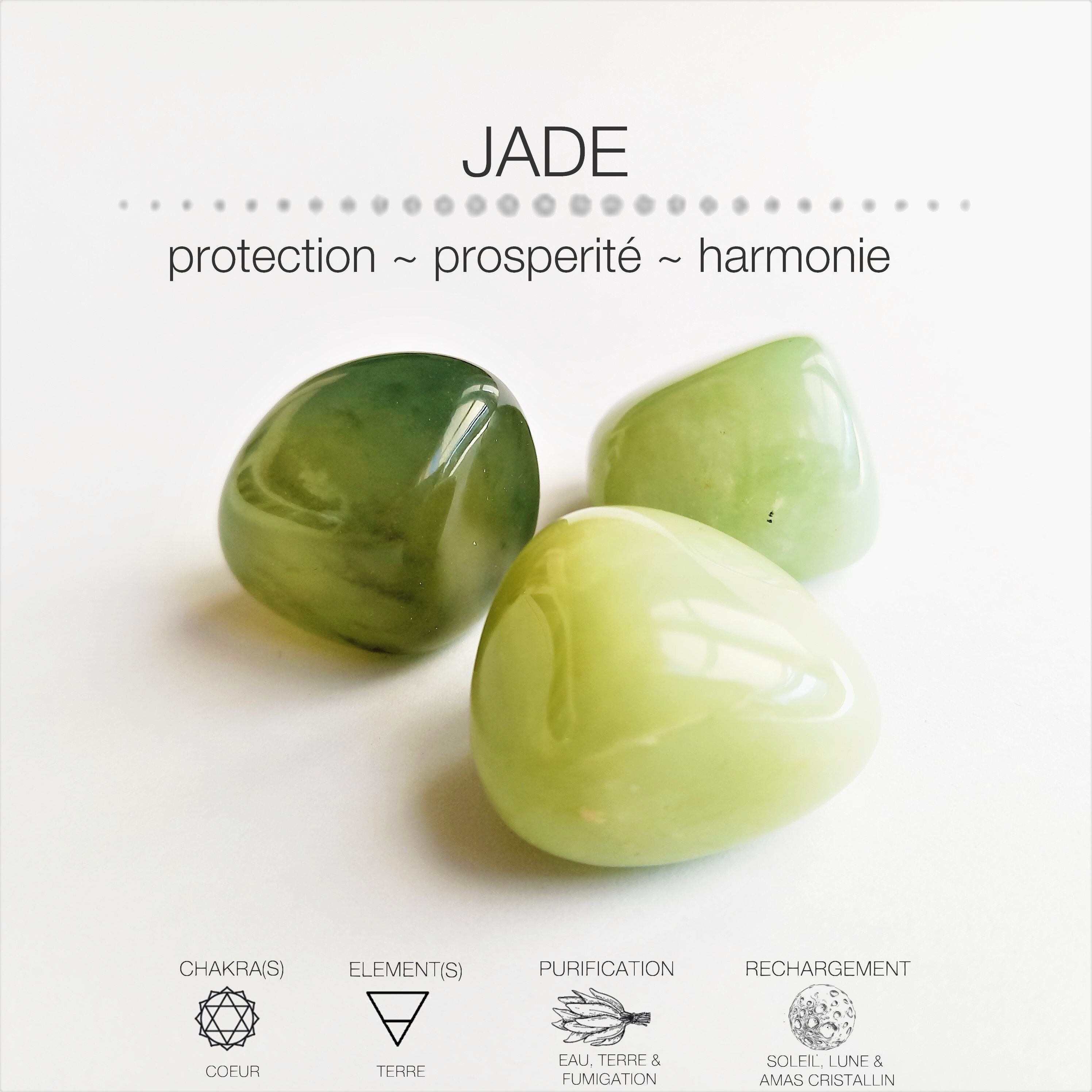 Jade Polie // Jade Pierre Roulée Cristal Jade