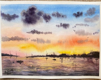 Harbor Sunset