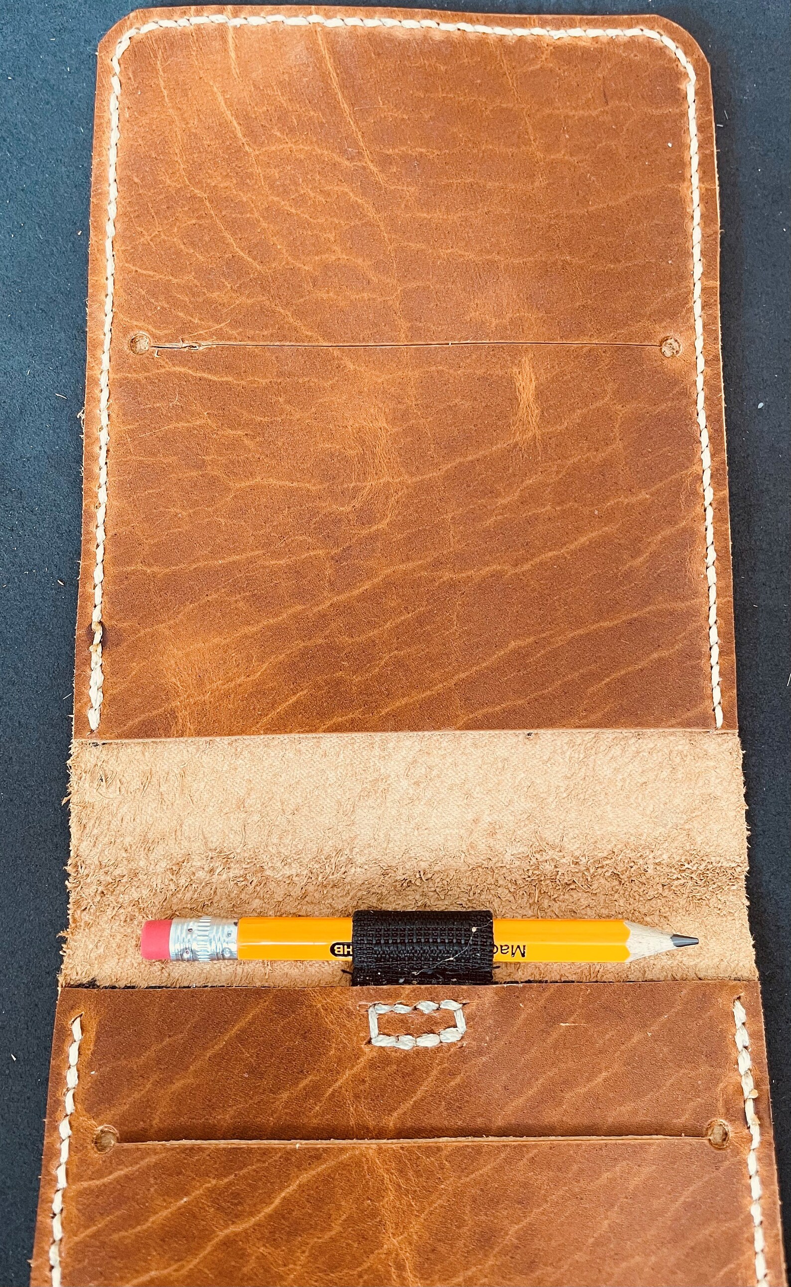 Golf Scorecard Holder Buffalo Leather Handmade Etsy