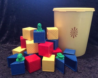 tupperware alphabet blocks