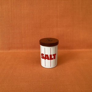 1980s Hornsea Brown Stripe Jam and Marmalade jars sold separately, Hornsea Stripe Salt and Pepper pots, Hornsea Green Stripe, Red Stripe Red Stripe Salt