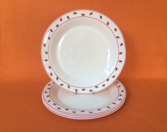 Arcopal Geometric Dinner Plates sold in Sets of 2 or 4 Retro Arcopal geometric Design Arcopal Esso Dinner Plates 1980s Dinner Plates Etsy Canada