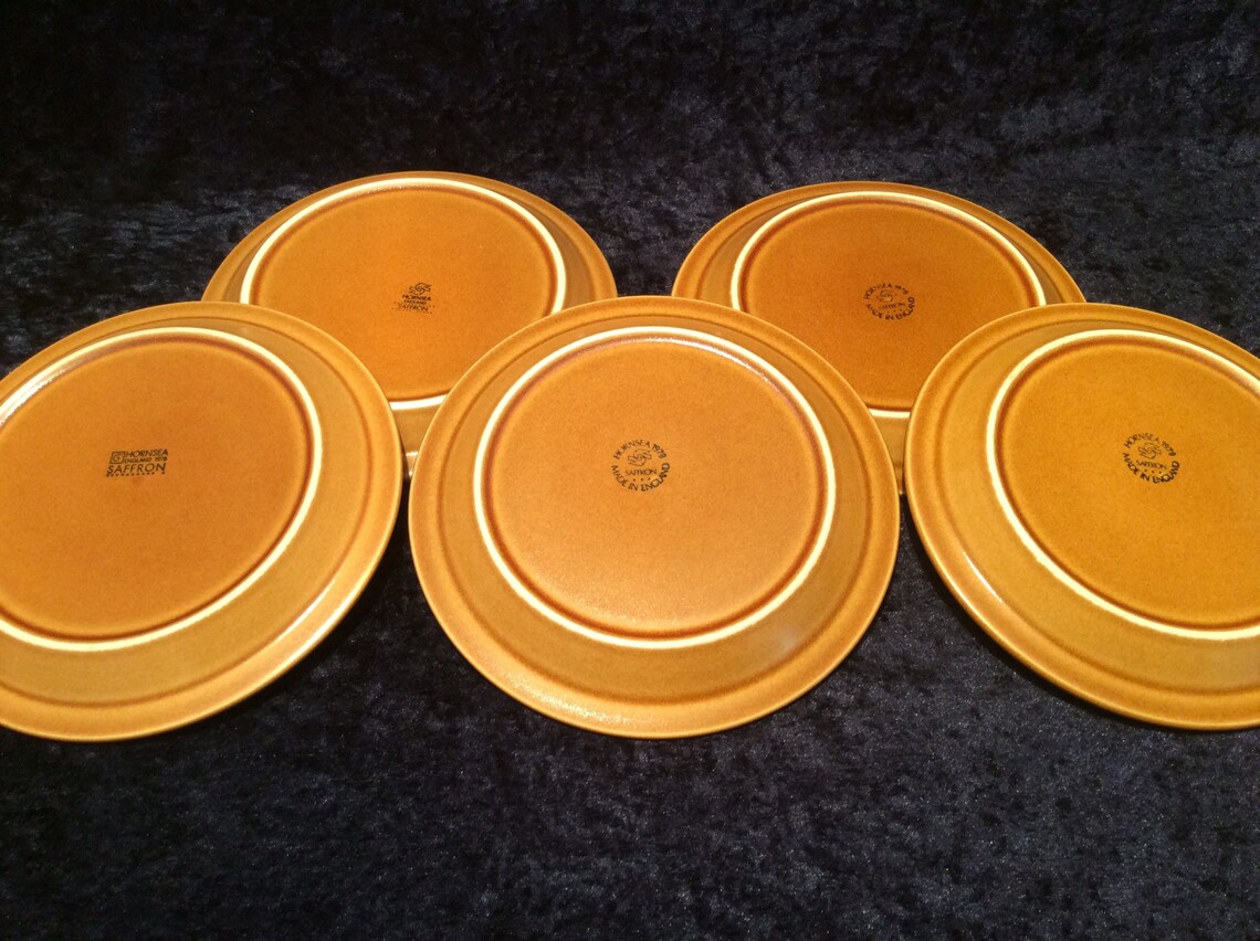 1970s Hornsea Saffron Tea Plates Hornsea Saffron Side Plates Etsy