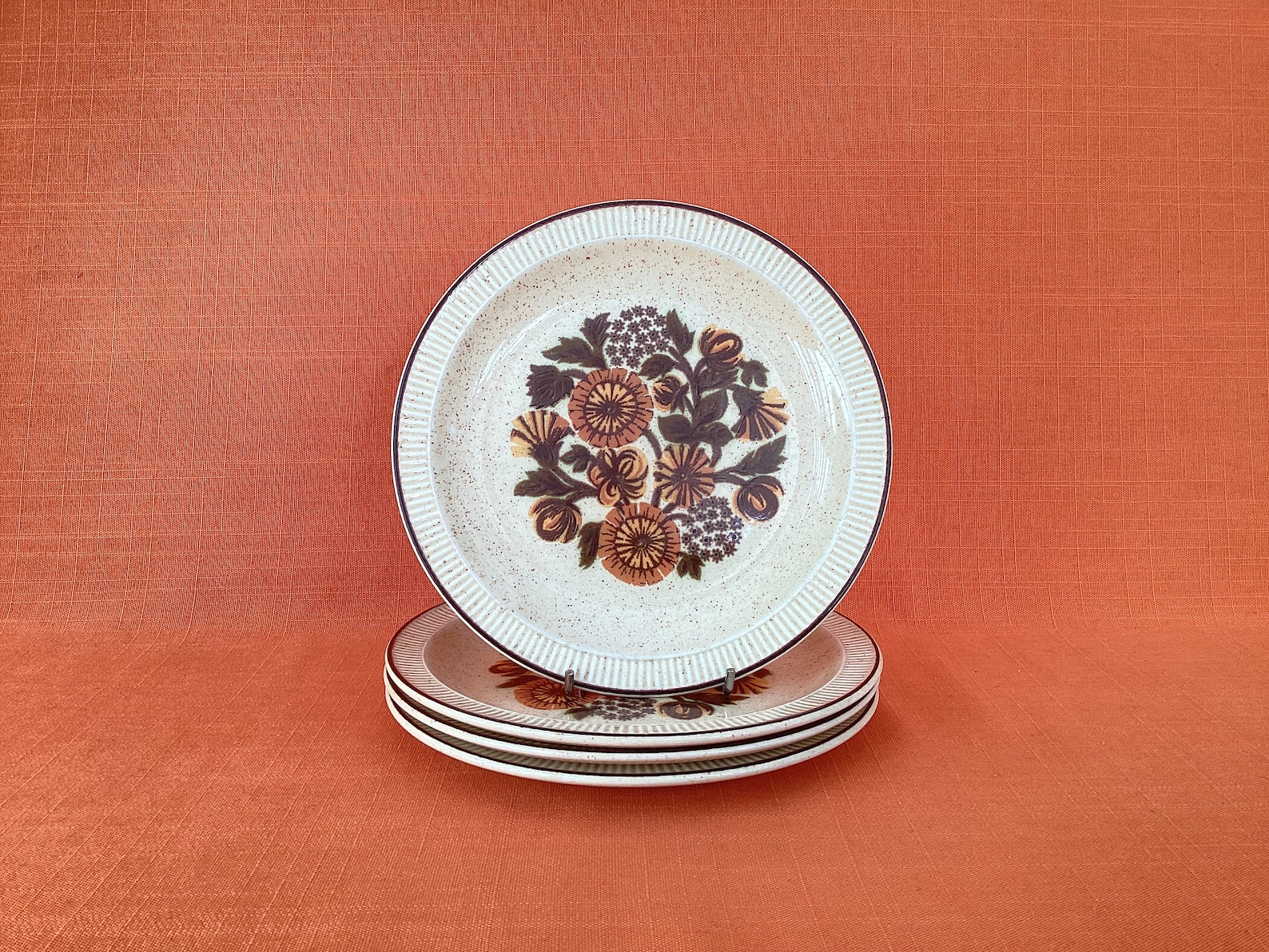 1970s Poole Pottery Tea Plates set of 4 in the Thistlewood Etsy UK