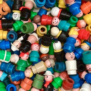 1970s Fisher Price Little People, buy 5 Little People of your choice (subject to availability), vintage Fisher Price Little People, retro