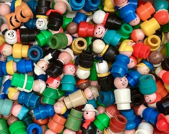 1970s Fisher Price Little People, buy 5 Little People of your choice (subject to availability), vintage Fisher Price Little People, retro