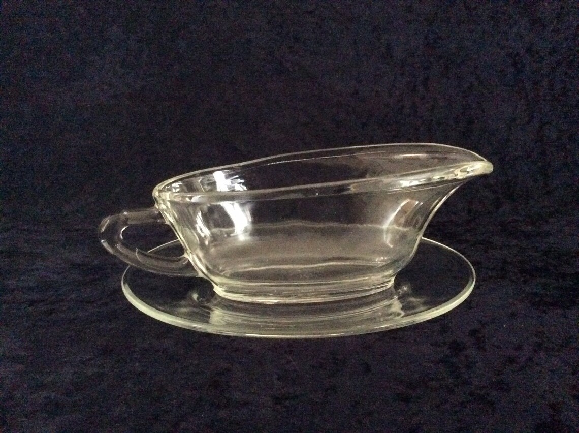 1960s JAJ Pyrex Gravy Boat With Saucer JAJ Pyrex Glass Gravy Etsy