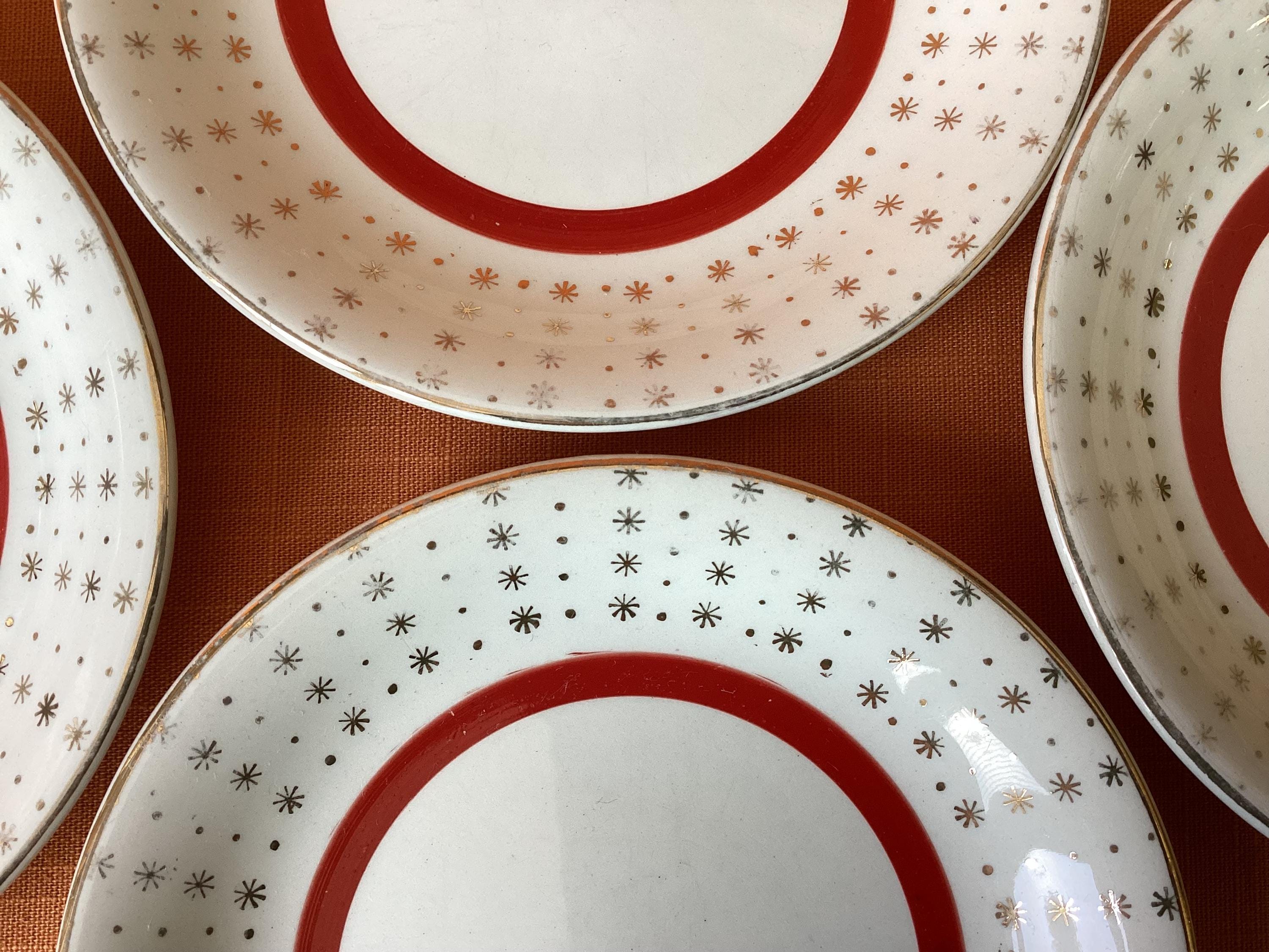 Vintage Broadhurst 22 KT Gold Star Tea Plates (set of 4) - Etsy UK