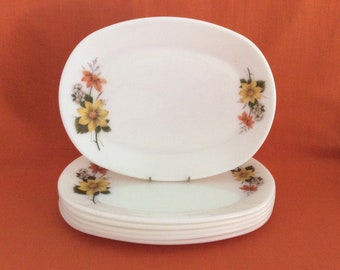 Pyrex, JAJ, Autumn Glory, 6 Dinner Plates - Etsy
