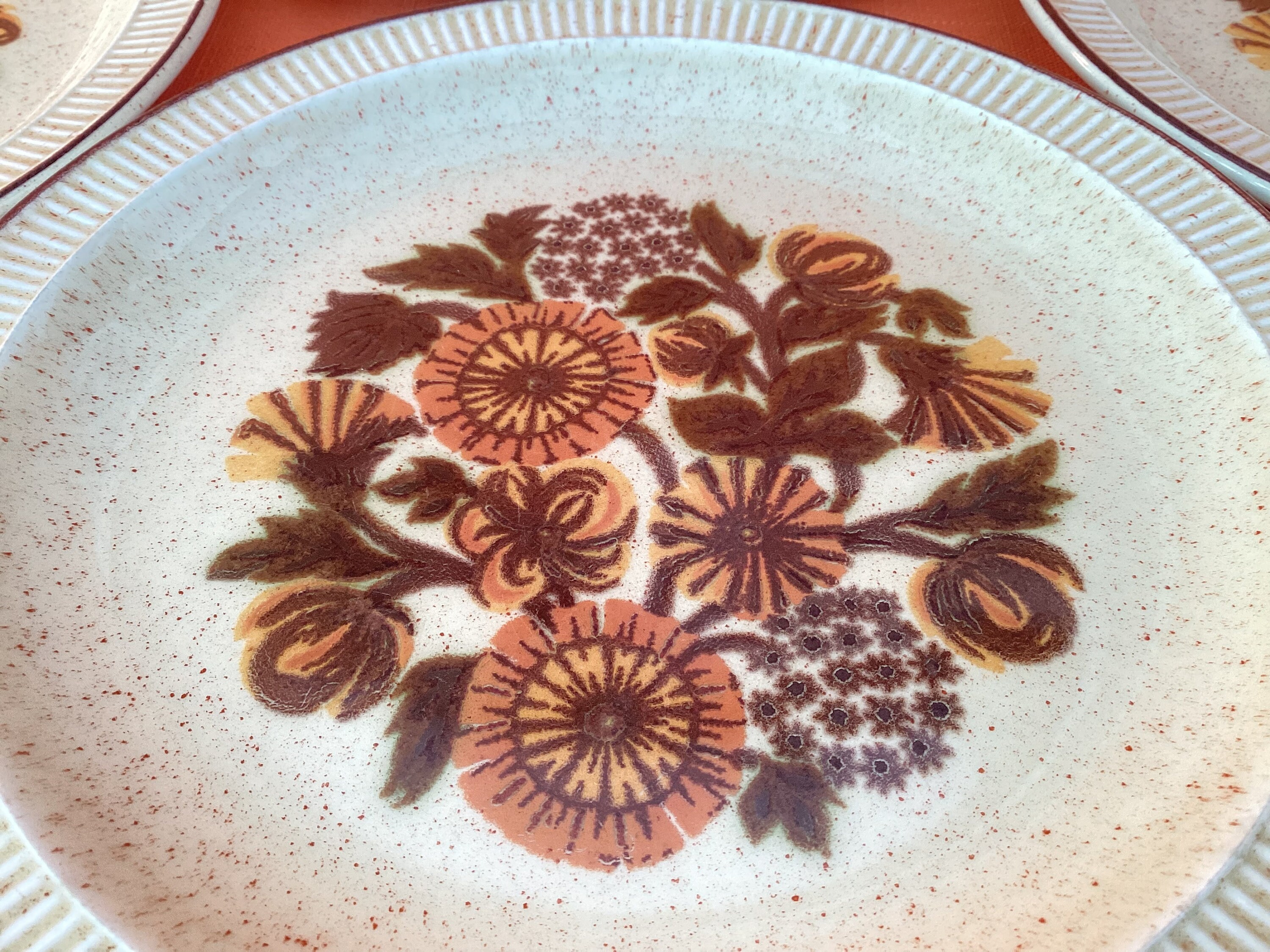 1970s Poole Pottery Tea Plates set of 4 in the Thistlewood Etsy UK