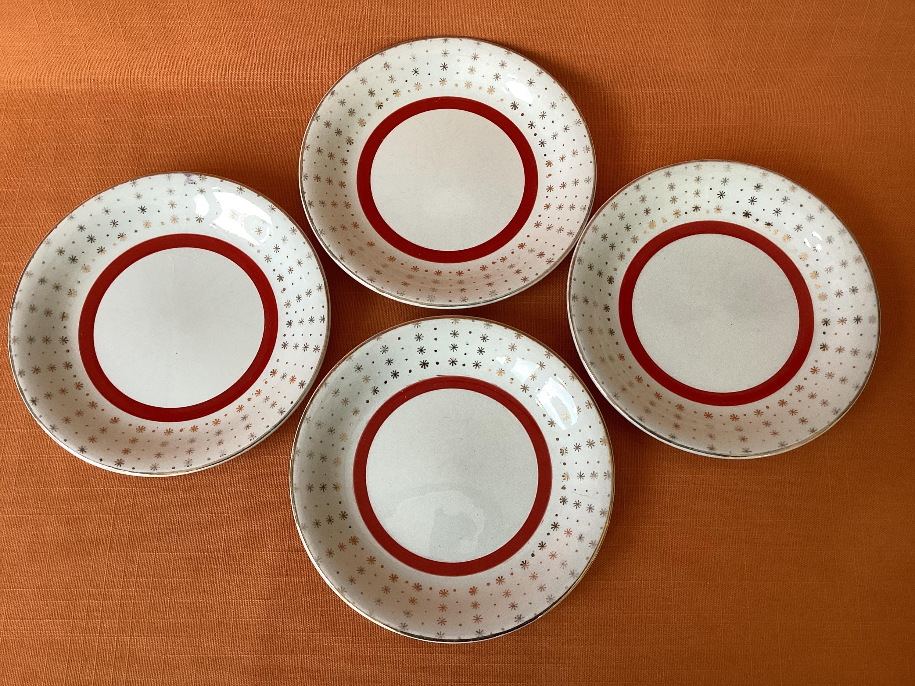 Vintage Broadhurst 22 KT Gold Star Tea Plates (set of 4) - Etsy UK