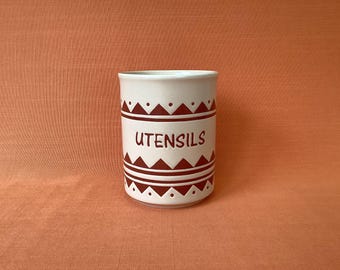 1980s Hornsea Calypso Orange Sugar Jar, Retro Kitchen Storage