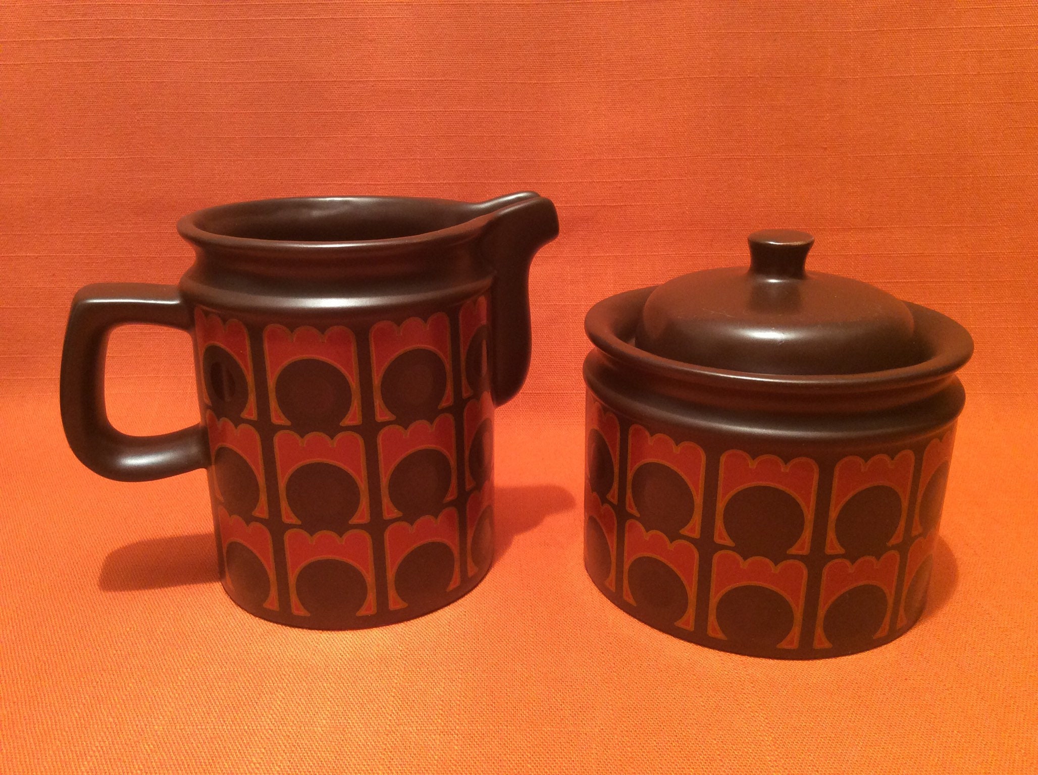 Fantastic 1970s Arthur Wood coffee pot Arthur Wood 1970s cups Etsy