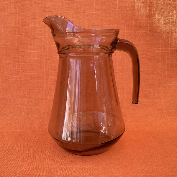 Brown Glass Jug Etsy