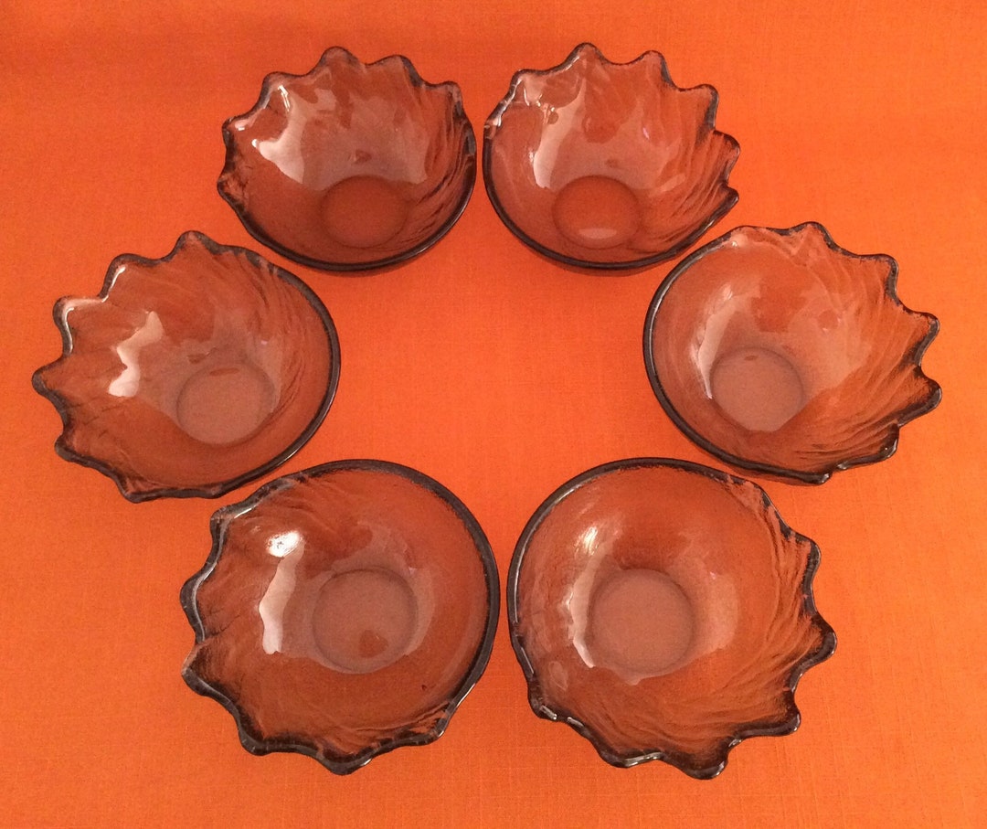 Set of 6 Wedgwood Crystal wave Salad Bowls Designed by Etsy
