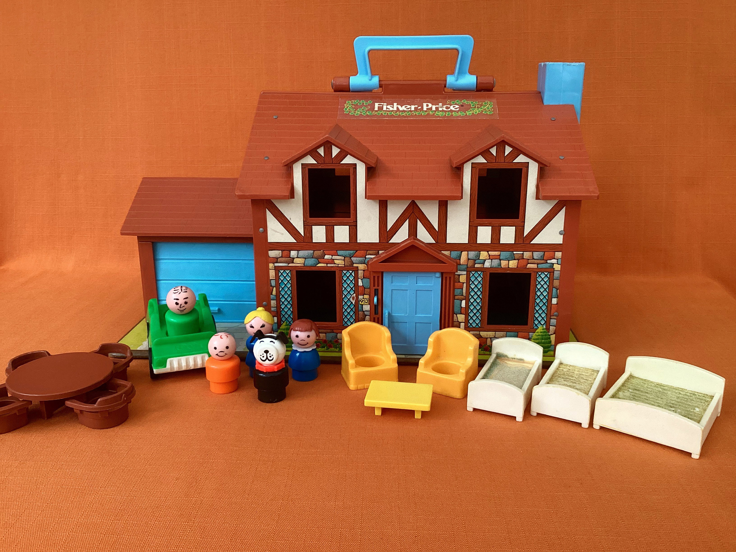 Lovely 1980s Price Play Family House 952 Complete With - Etsy