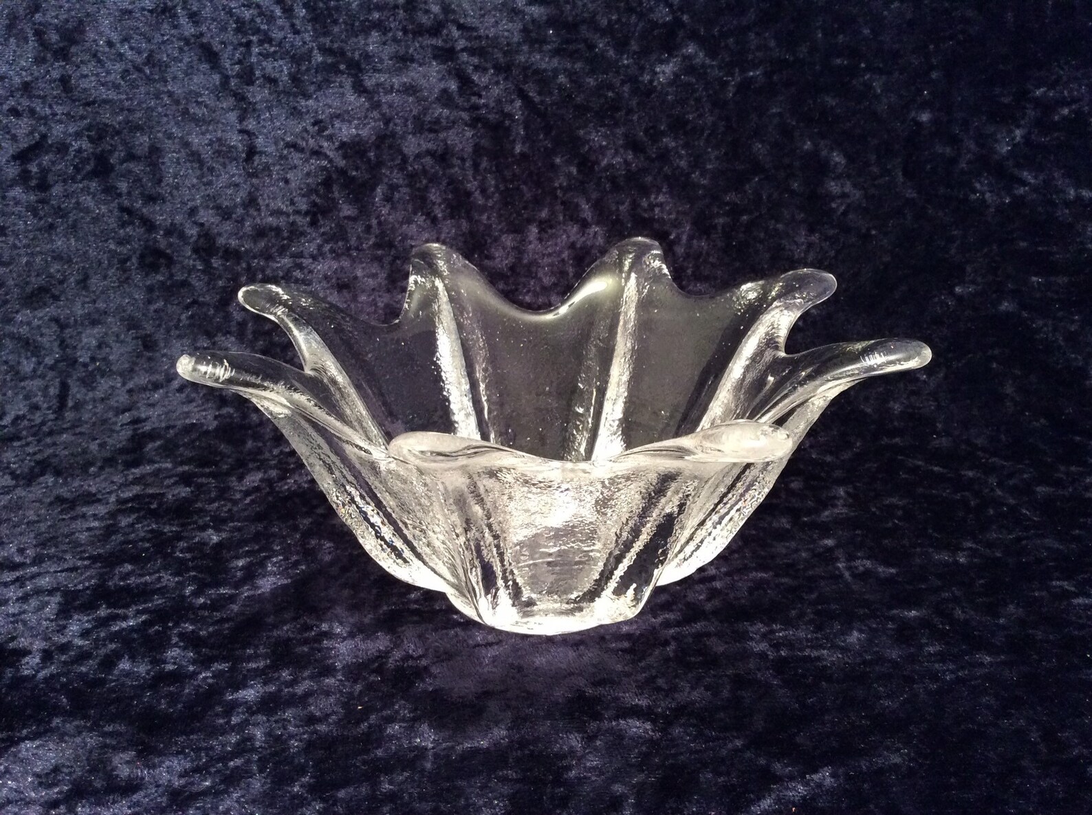 Small Dartington Etoile Bowl 24 Lead Crystal 6.5 Diameter Etsy