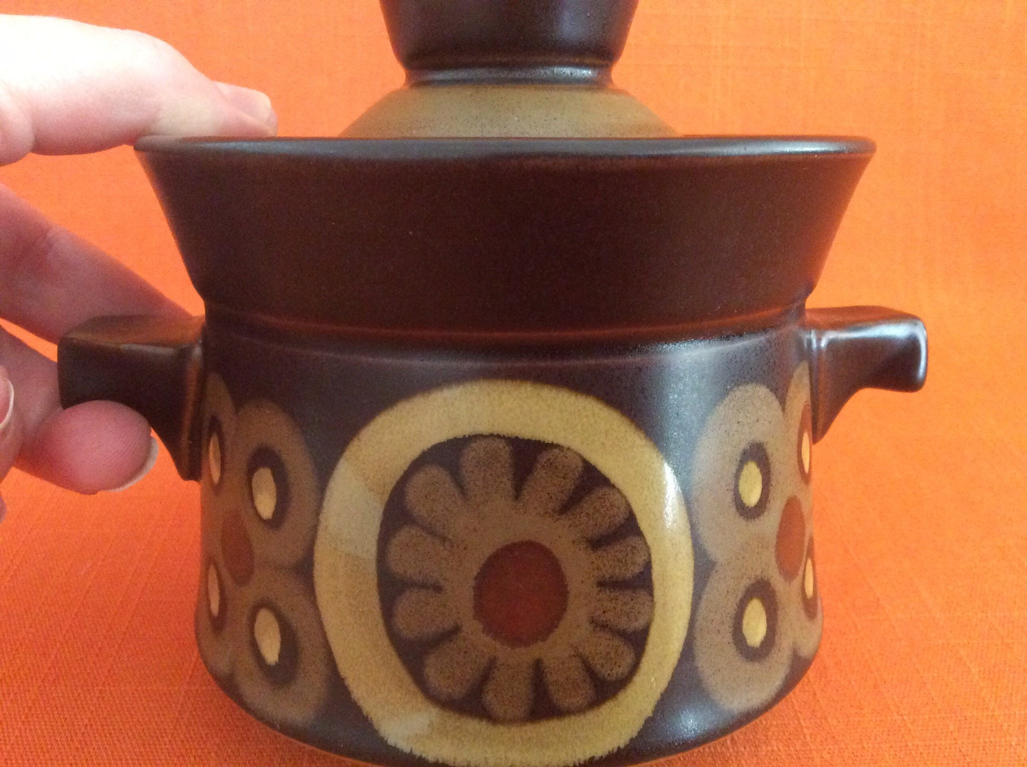 1960s Denby Arabesque lidded soup bowl vintage Denby Denby Etsy