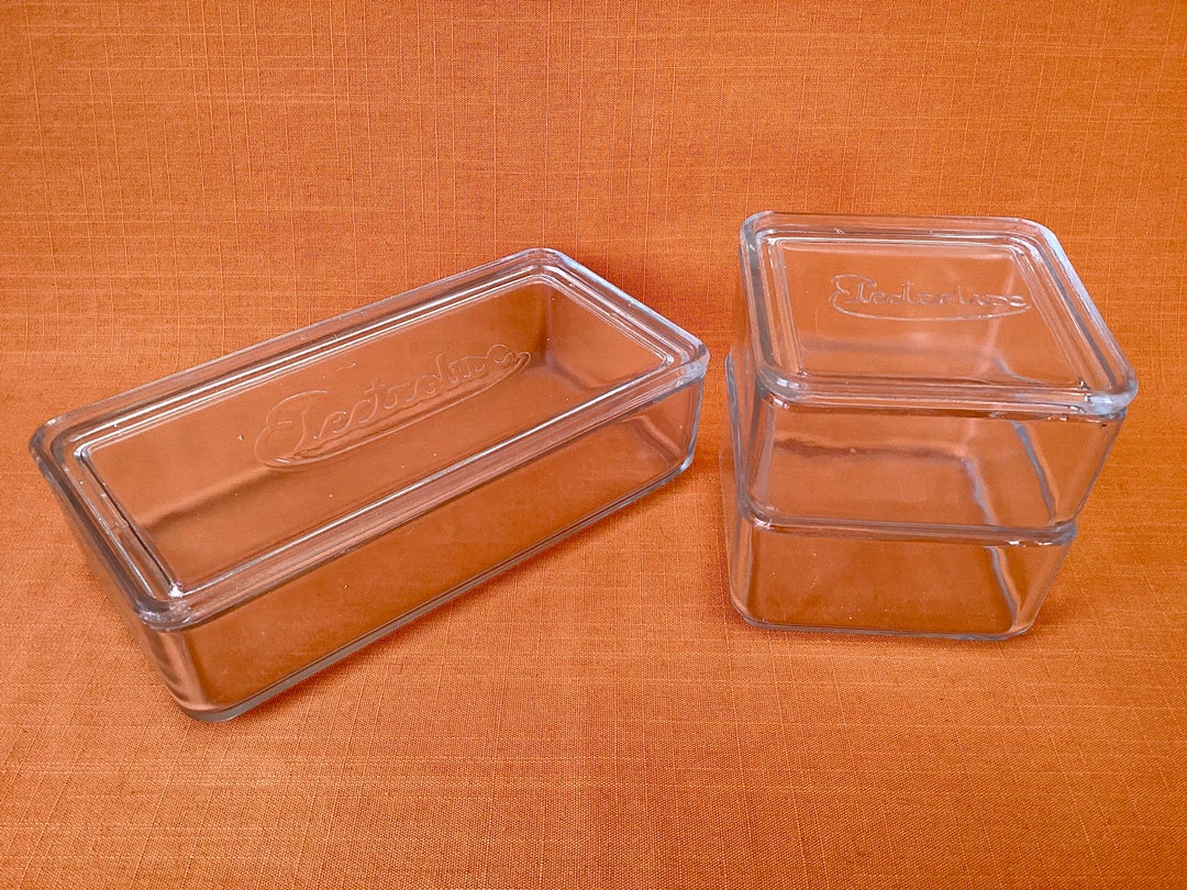 1960s Rare Electrolux Glass Refrigerator Dishes With Lids Etsy