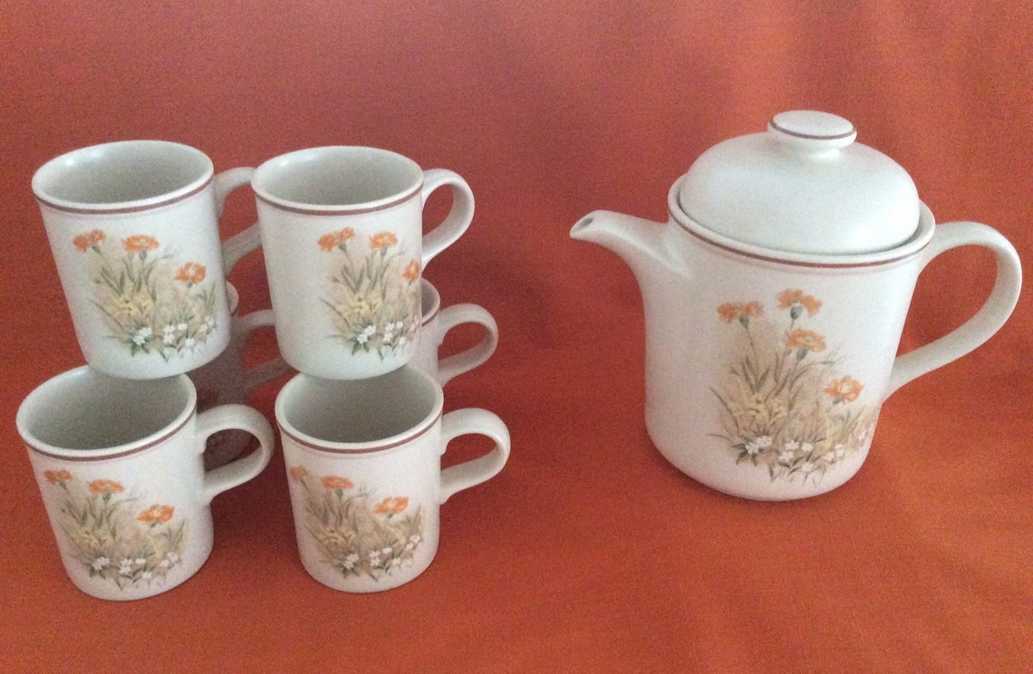 1980s Marks and Spencer 'Field Flowers' tazas St | Etsy