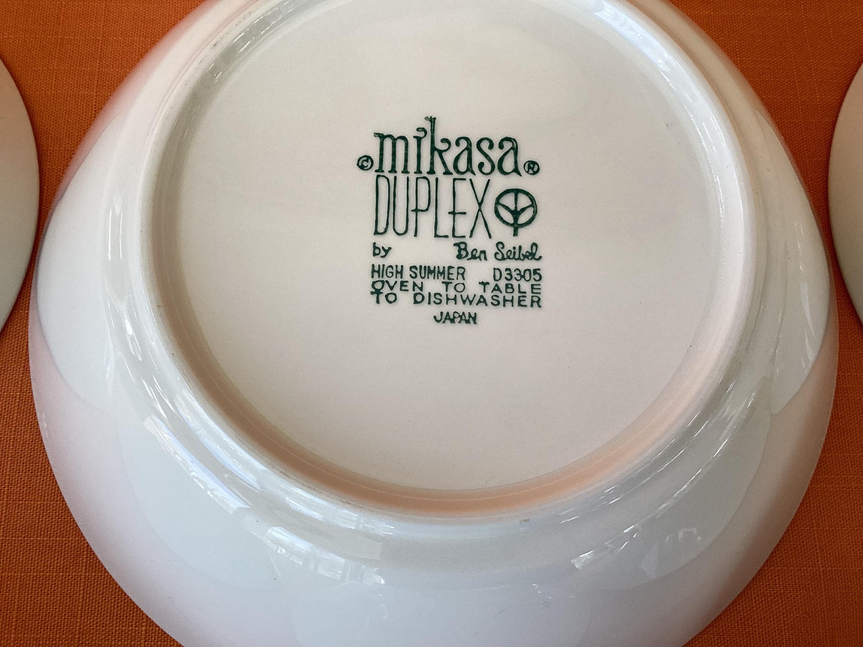 1970s Mikasa Duplex Bowls (set of 6), High Summer Pattern by Ben