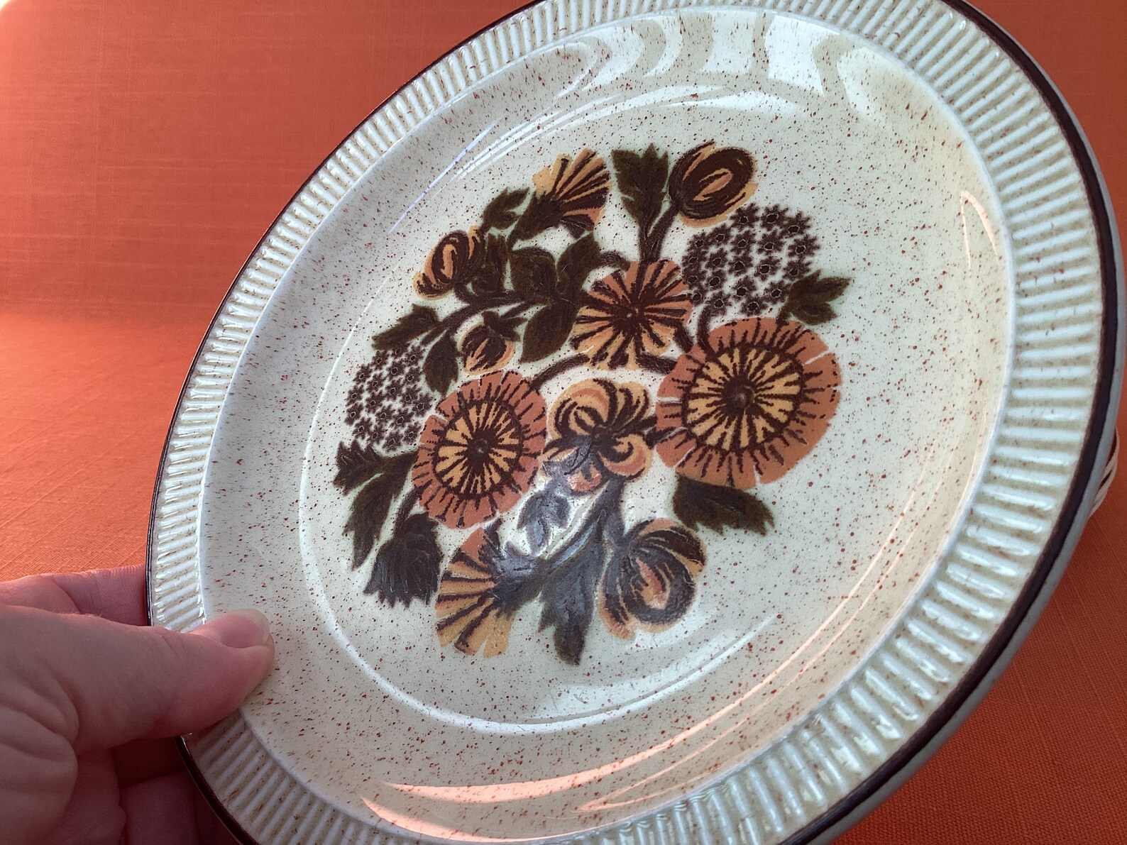 1970s Poole Pottery Tea Plates set of 4 in the Thistlewood Etsy UK