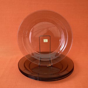 Moule à Tarte Arcopol En Verre Fumé Smokey - NOS Vintage