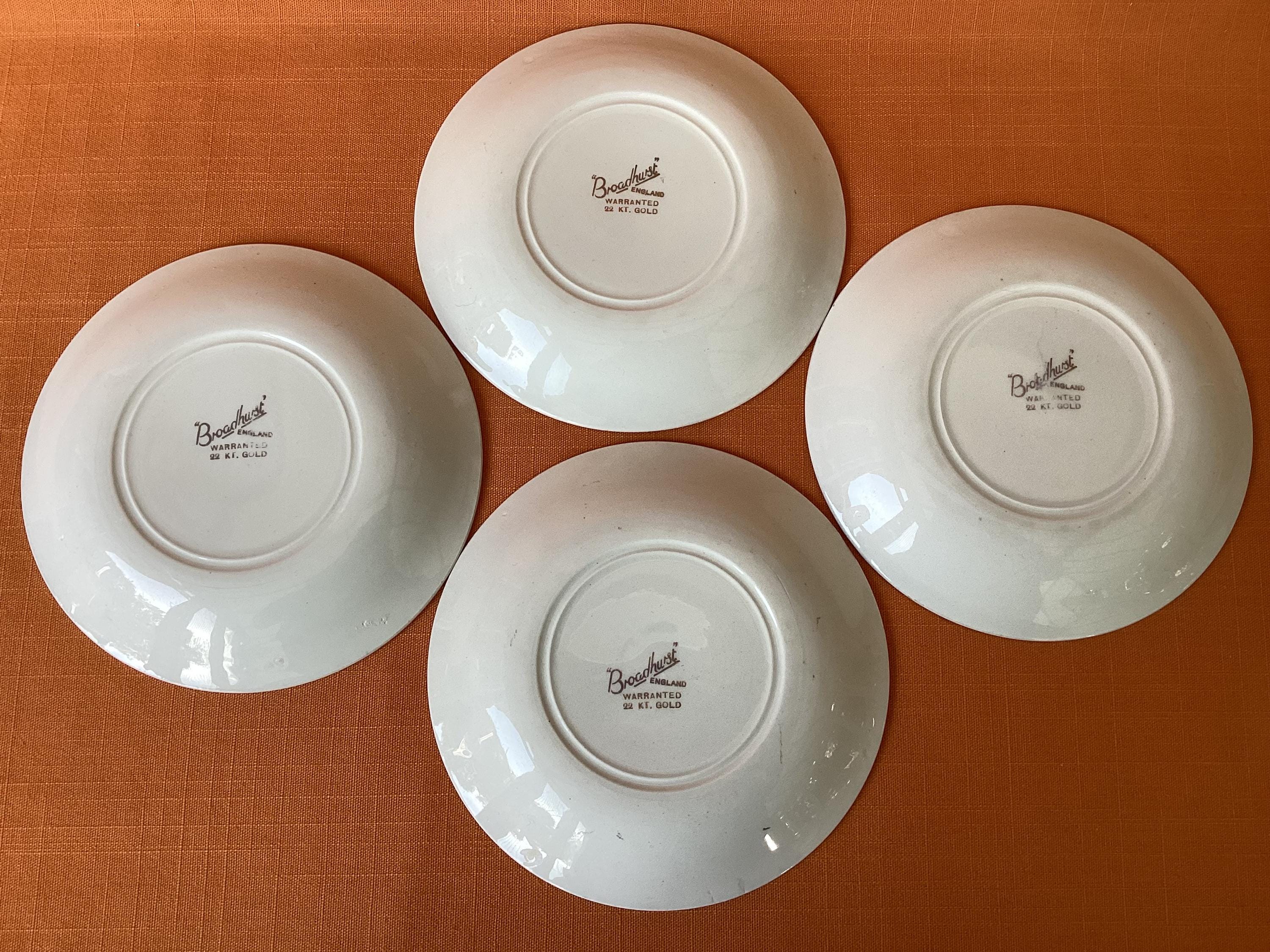 Vintage Broadhurst 22 KT Gold Star Tea Plates (set of 4) - Etsy UK