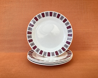 Vintage J & G Meakin Star Tee Teller - Retro 1960er Jahre 4er Set