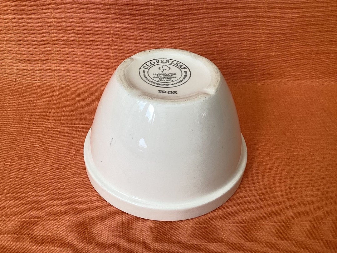 Cloverleaf Pudding Basin, Cloverleaf TG Green Pudding Basin 20oz, T.g