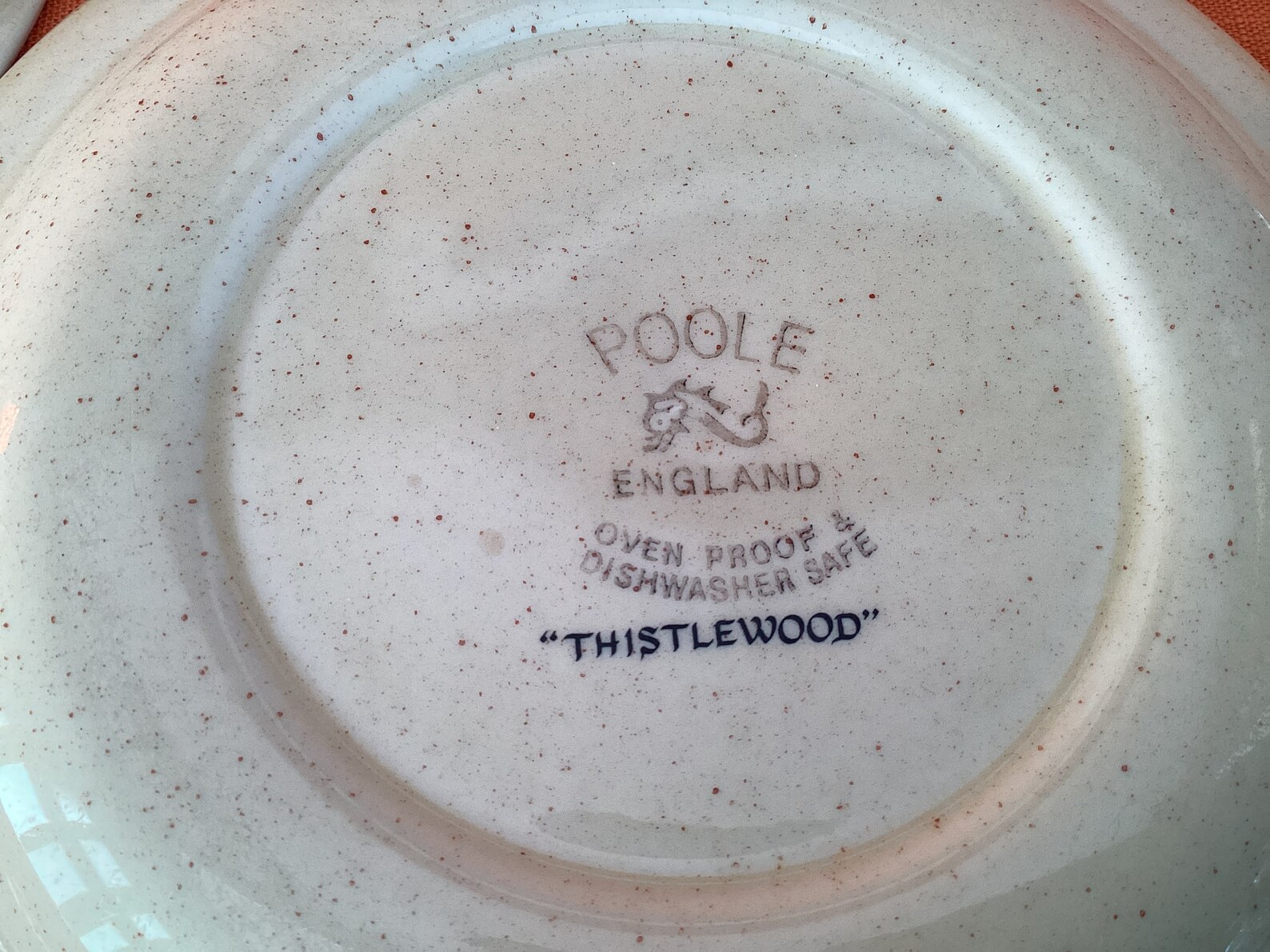 1970s Poole Pottery Tea Plates set of 4 in the Thistlewood Etsy UK