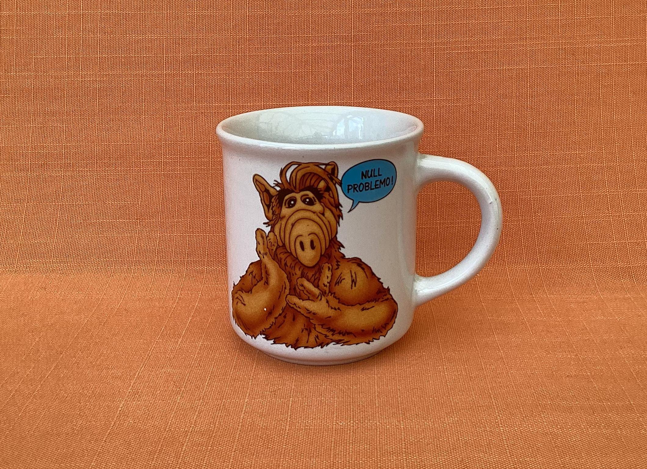 Retro Alf the Alien “null Problemo” Mug, Retro Mugs, Alf “null Problemo” Mug, 1980s TV Characters, Retro Gift Ideas, Vintage Mugs