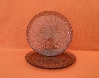 Arcoroc Marguerite smoked glass dinner plates (set of 2 or 4), Arcoroc Sunflower 10.5” plates